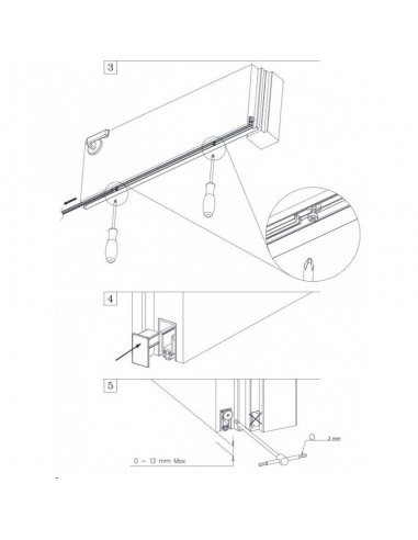 Automatic air-stop for doors
