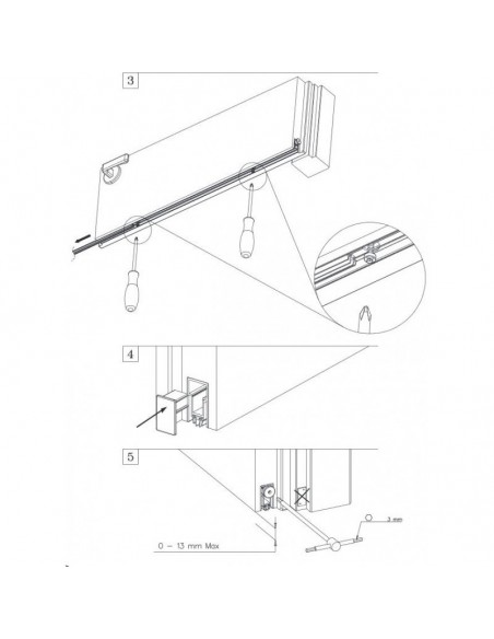 Automatic air-stop for doors