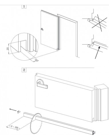Automatic air-stop for doors