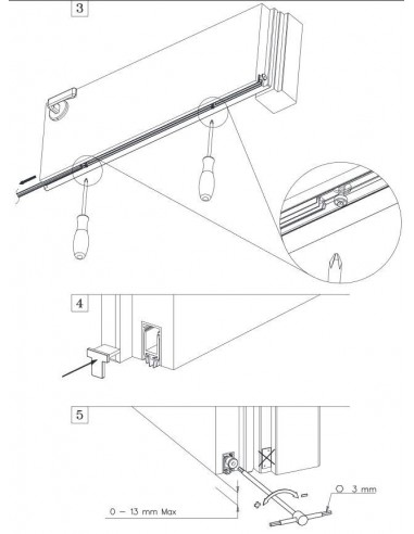 Automatic air-stop for doors