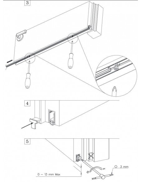 Automatic air-stop for doors