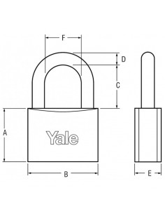Stainless steel padlock with double locking 2