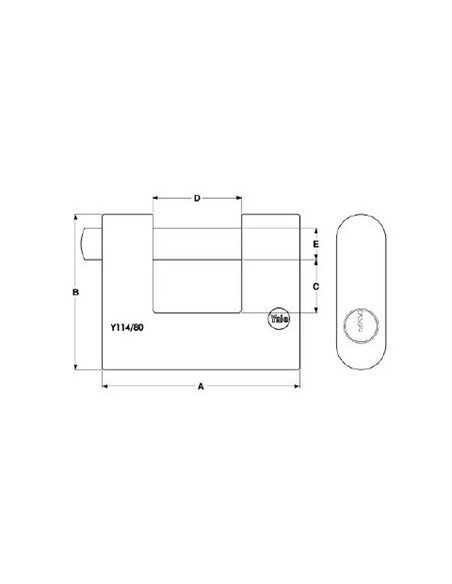 Λουκέτο ορειχάλκινο πέιρου-τάκου 