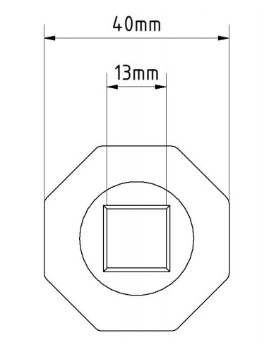 PVC Mug with square hole for gear