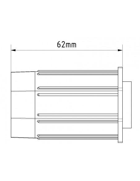 PVC Mug with square hole for gear
