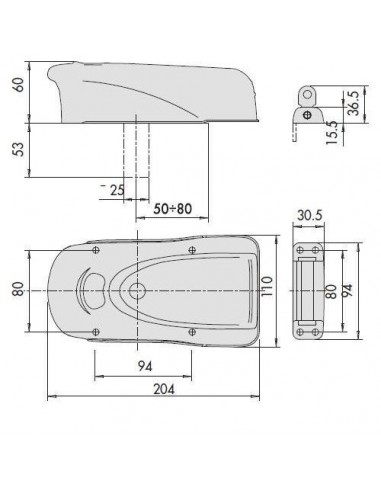 Ηλεκτρική κλειδαριά για ανοιγόμενες αυλόπορτες- σιδερόπορτες, ξύλινες πόρτες και εξωτερικούς χώρους. 