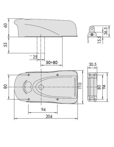 Ηλεκτρική κλειδαριά για ανοιγόμενες αυλόπορτες- σιδερόπορτες, ξύλινες πόρτες και εξωτερικούς χώρους. 