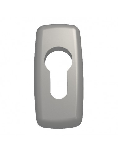 Double handle aluminum handle with rosette for door