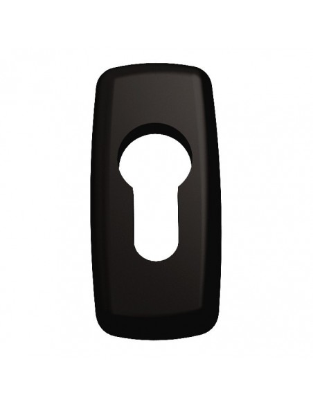 Double handle aluminum handle with rosette for door