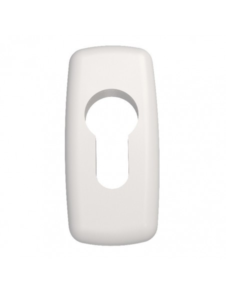 Double handle aluminum handle with rosette for door