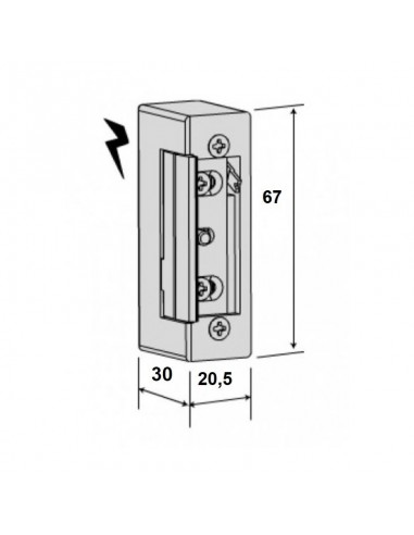 Electric door strike 1740 JIS- Barcelona-Spain