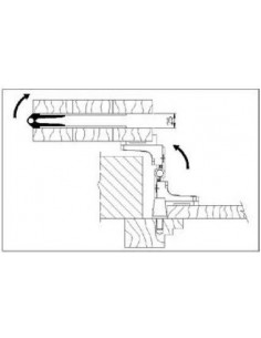 Μεντεσές για τετράφυλλο παντζούρι 2