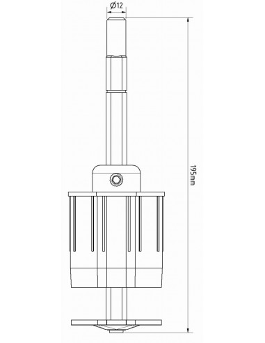 Cup Ø60 with adjustable fire