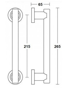 Decorative door handle C 1705P 2