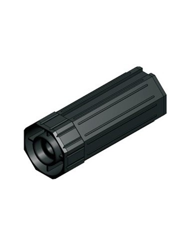 PVC κούπα Ø60 οκτάγωνη Ø28 L145mm  για ρολά στόρια(παντζούρια)