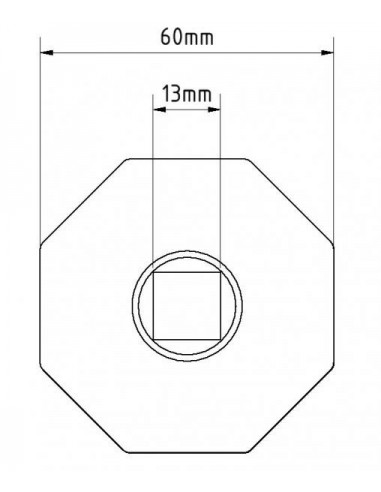 PVC Mug with square hole