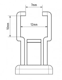 Plastic retaining bracket crank 2