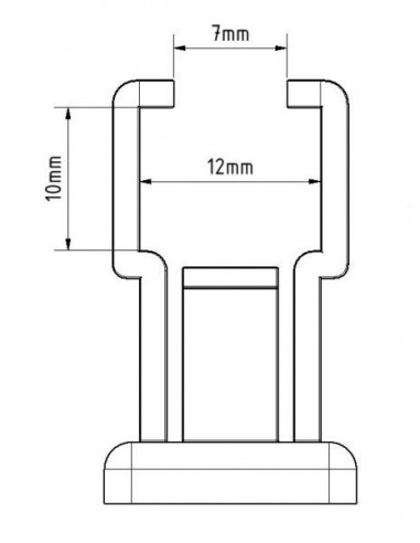 Plastic retaining bracket crank