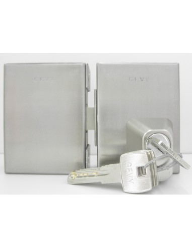 Κλειδαριά κρυστάλλου Τζαμόπορτας με κύλινδρο υπερασφαλείας Πρόσθετη GEVY