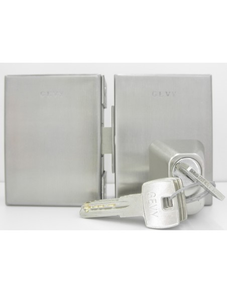 Κλειδαριά κρυστάλλου Τζαμόπορτας με κύλινδρο υπερασφαλείας Πρόσθετη GEVY