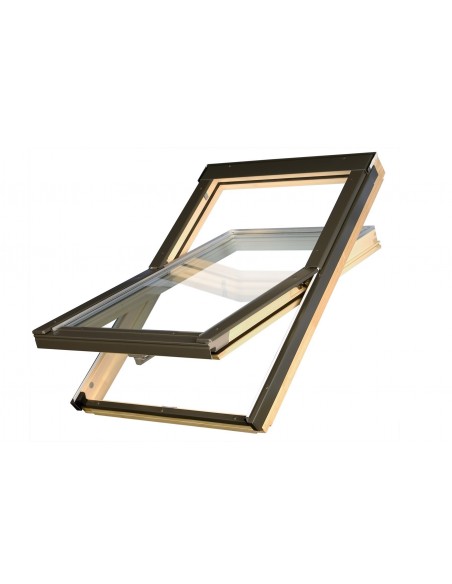 Παράθυρο ταράτσας - στέγης - οροφής Optilight κεντρικού άξονα περιστροφής 