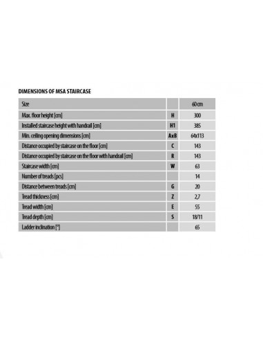 Σκάλες οροφής MSA Altero