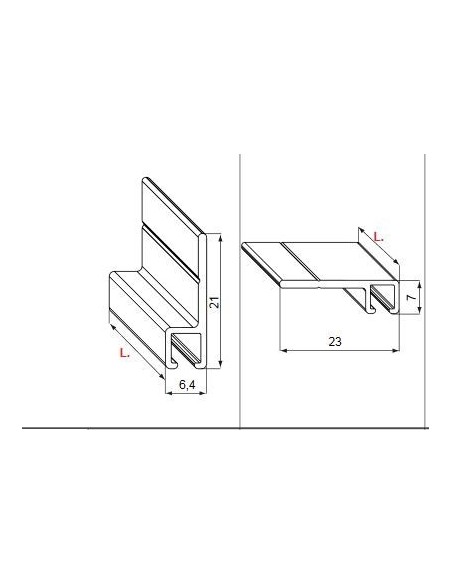 Βουρτσάκι Profix DG1180 με προφίλ κρατήματος Profix DF400l