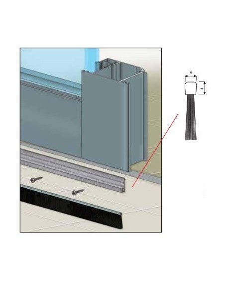 Brush Profix DG1180 with grip Profix DF500l profile