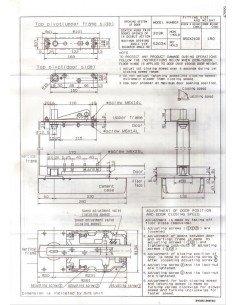 Μηχανισμός σούστα μπράτσο πόρτας - δαπέδου Ryobi MS202K ALE-RETOUR  2
