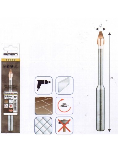 Keramo Extreme - τρυπάνια για εξαιρετικά σκληρά πλακάκια πορσελάνης