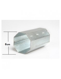 Μεταλλικός οκτάγωνος άξονας ρολού Φ60 γαλβανιζέ 2