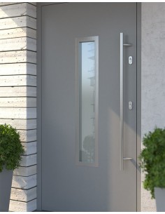 Ανοξείδωτη λοξή λαβή εξώπορτας Φ32 Ζεύγος 2