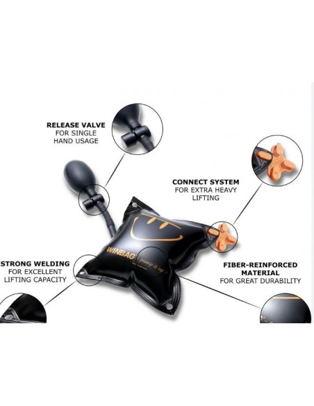 Μαξιλαράκι σφήνα ανύψωσης με δυνατότητα πολλαπλής σύνδεσης WINBAG 135kg  