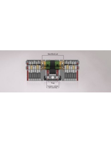 Κύλινδρος (αφαλός) ασφαλείας ISEO R700S3 