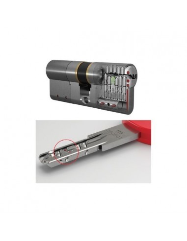 Κύλινδρος (αφαλός) υπερασφαλείας ISEO R500 SPI