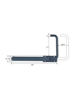 Στόπερ για πατζούρι (ρολό) χωρίς εξωτερική πρόσβαση 112mm