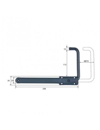 Στόπερ για πατζούρι (ρολό) χωρίς εξωτερική πρόσβαση 112mm