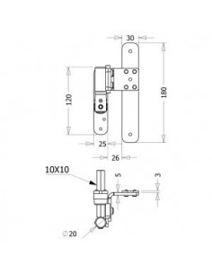 Μάσκουλο ανοξείδωτο ίσιο 178S 2
