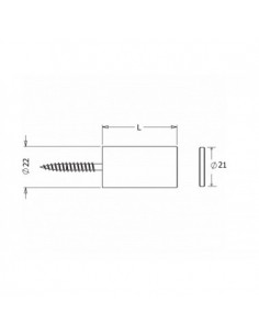 Ανοξείδωτο μαγνητικό στόπ τοίχου για πατζούρι (ρολό) μαύρο 2
