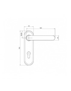 Πόμολο για απλή μεταλλική πόρτα 2