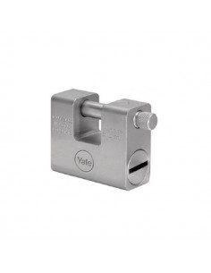 Steel-taupe steel padlock