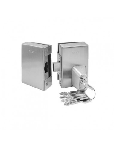 Glass door lock with additional security cylinder GEVY