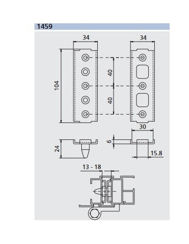 Ασφάλεια παντζουριού (για παντζούρια αλουμινίου, PVC & ξύλου)