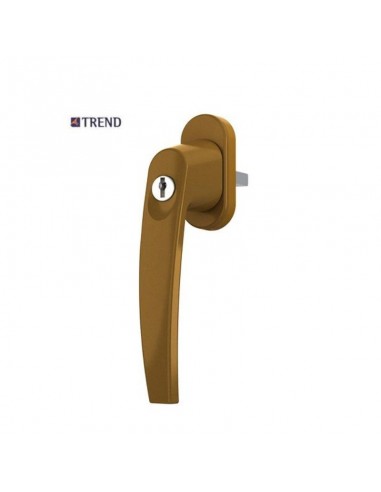 Handle with key for doors and plastic windows, aluminum and wooden