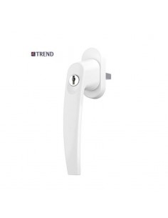 Handle with key for doors and plastic windows, aluminum and wooden