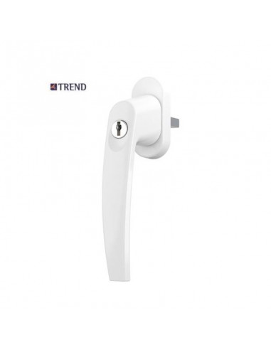 Handle with key for doors and plastic windows, aluminum and wooden