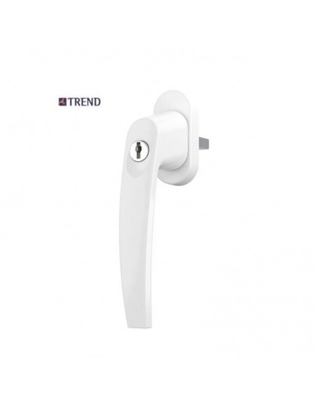 Handle with key for doors and plastic windows, aluminum and wooden