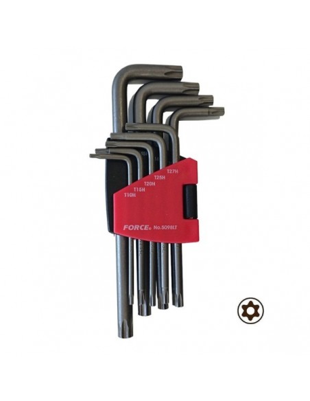 LONG ALLEN TORX FORCE WITH HOLE SET OF 9 PCS