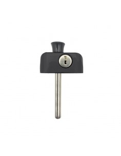 Ασφάλεια μπουτόν αλουμινίου με κλειδί για συρόμενα παράθυρα