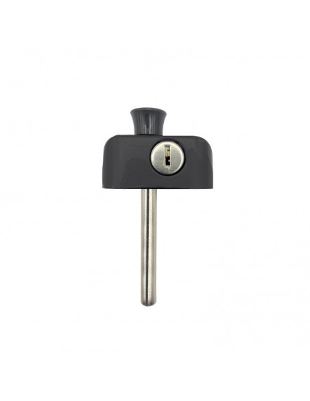 Ασφάλεια μπουτόν αλουμινίου με κλειδί για συρόμενα παράθυρα